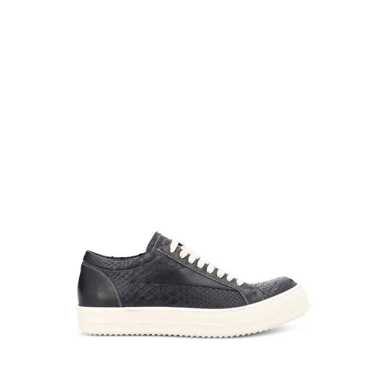 Lace-up Python-leather Sneakers