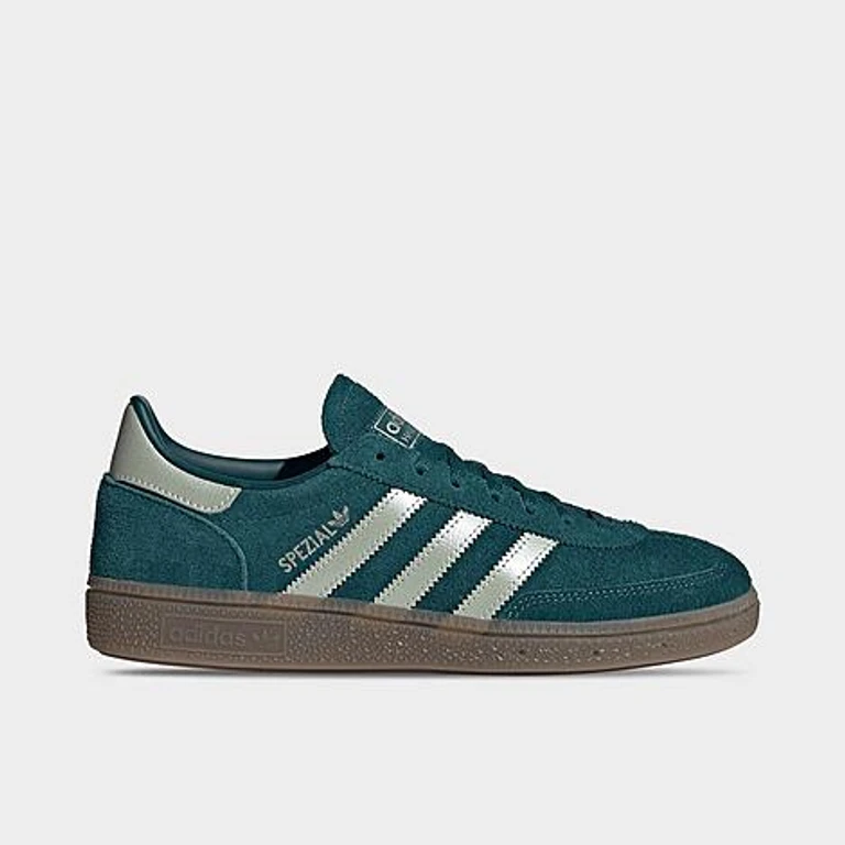 Women's Originals Handball Spezial Casual Shoes in Rich Green/Supplier Colour/Gum Size: 5.0