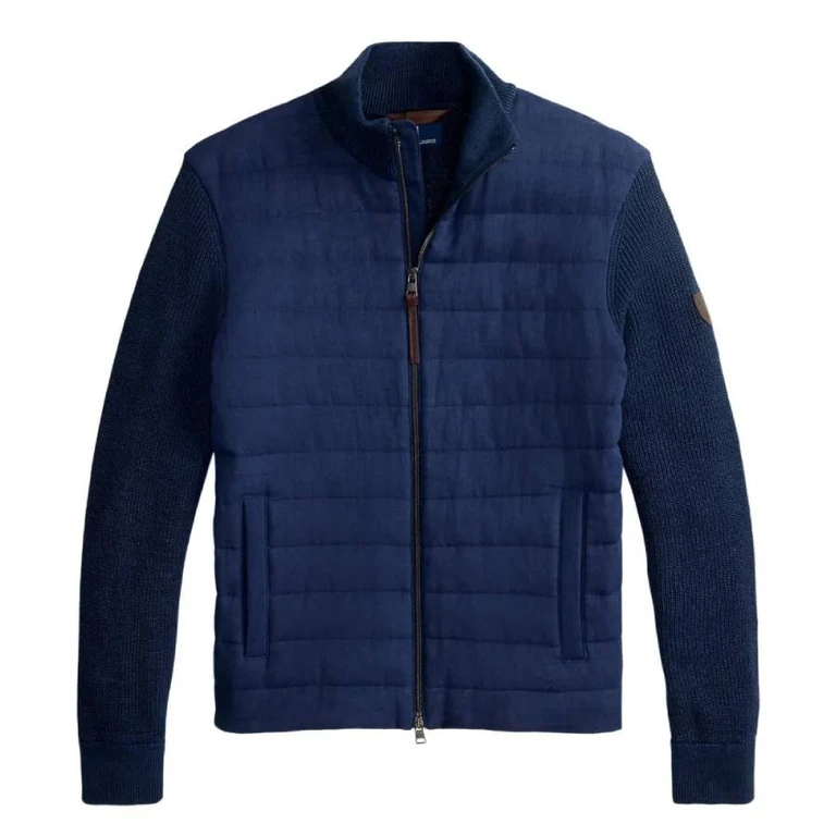 Hybrid Linen Full-Zip Jumper