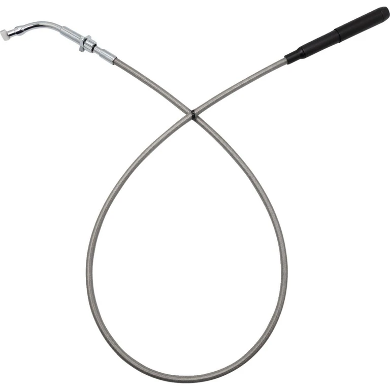 108004-C - Fat Baggers Inc. EZ Install Clutch Cable For Harley Davidson FLHLT 1923 ABS 2026 +10cm (4") 30.5cm (12")/35.5cm (14") - Chrome/Silver