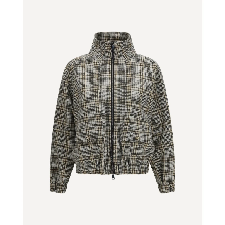 Check jersey Bomber Jacket Female 44
