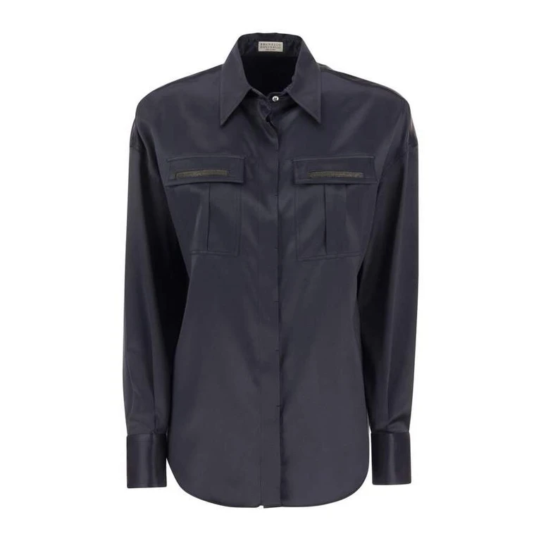 Womens Night Sky Silk Shirt