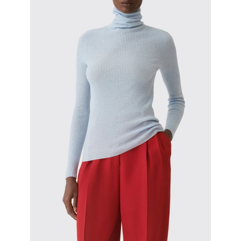 Slim Fit Turtleneck Jumper in Wool, Silk and Cashmere Blend (MAD216F021D2305157)