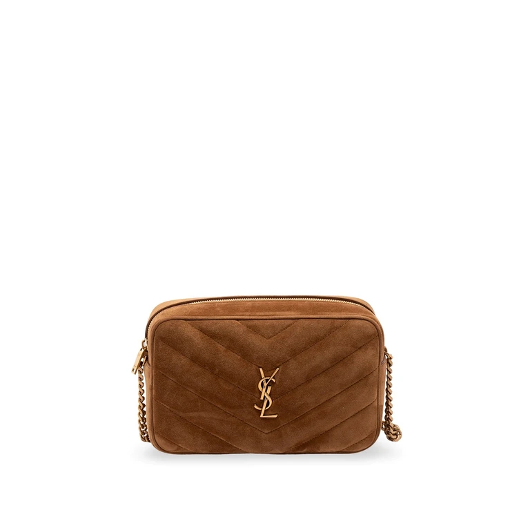 Loulou Camera Bag In Matelasse Suede