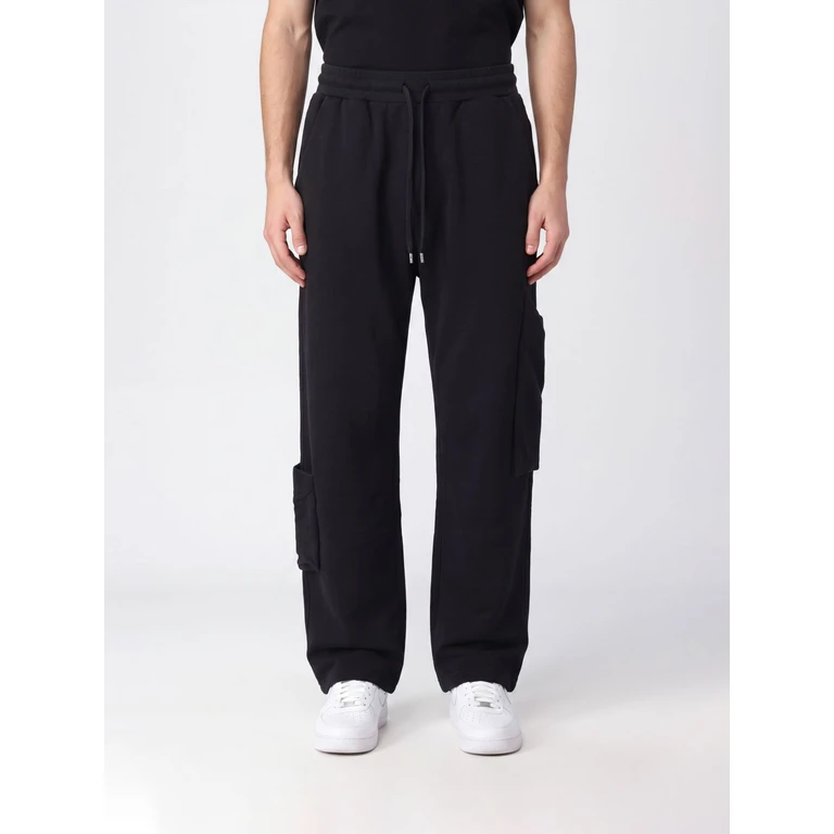 Cotton Cargo Jogging Trousers with Embroidered Orb Logo (2J01000FJ00ASN401)