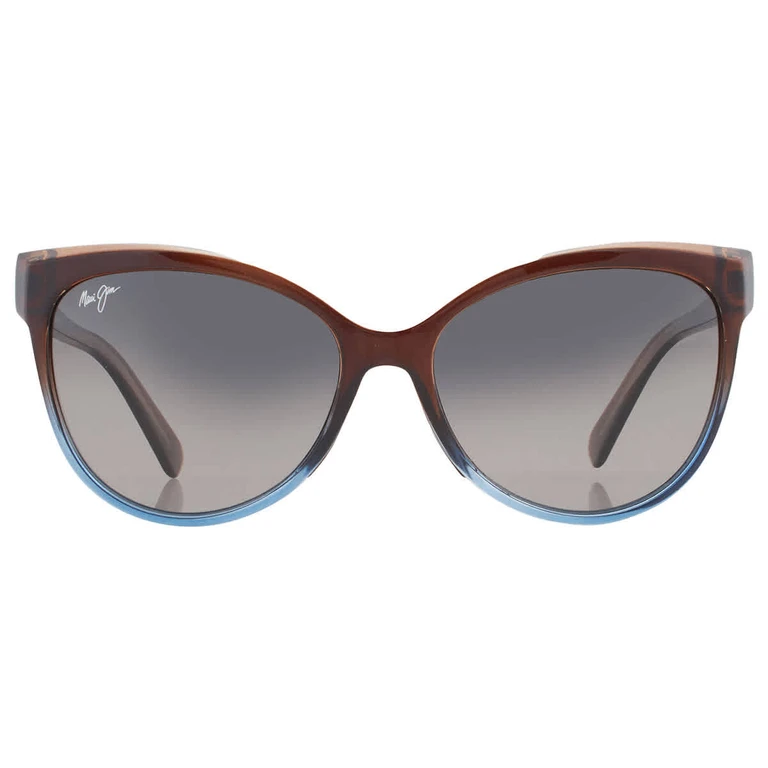 Olu Olu Neutral Grey Cat Eye Ladies Sunglasses GS537-01F 57