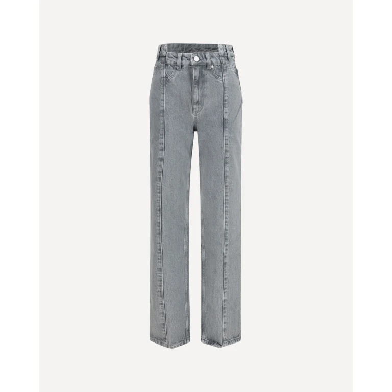 Rigid denim cuffed Jeans Female 28