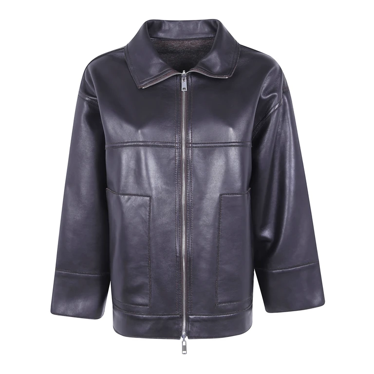 Reversible Leather Jacket "Guya"