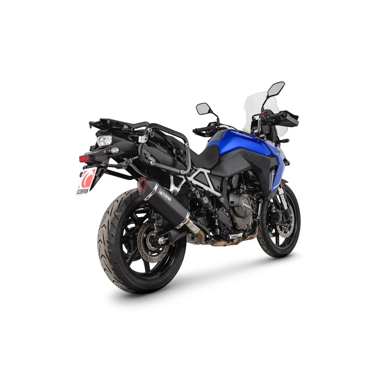 RSI131BCER - Scorpion Serket Parallel Slip-On Black Ceramic For Suzuki V-Strom 800 DE 2023-2025