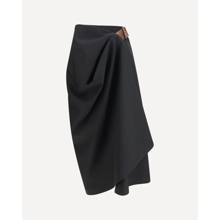 Grain de poudre wool midi Skirt Female 40