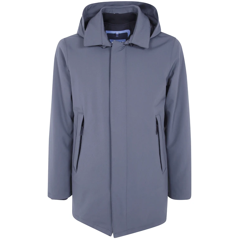 Long Full Zip Hooded Jacket "Hachiko"