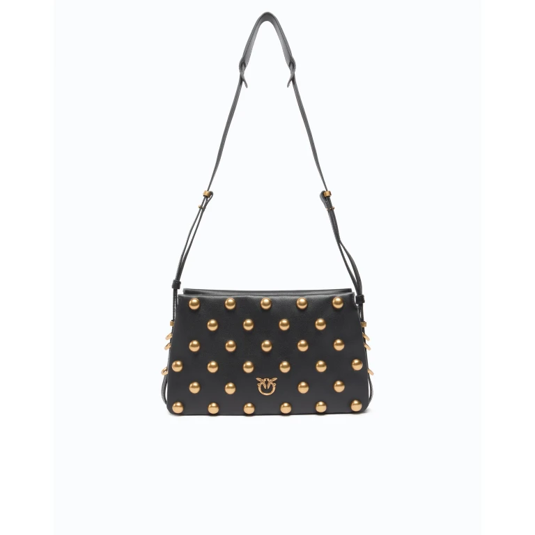 Sac ร bandouliรจre Mini One, Two, Three Bag en cuir ร maxi clous