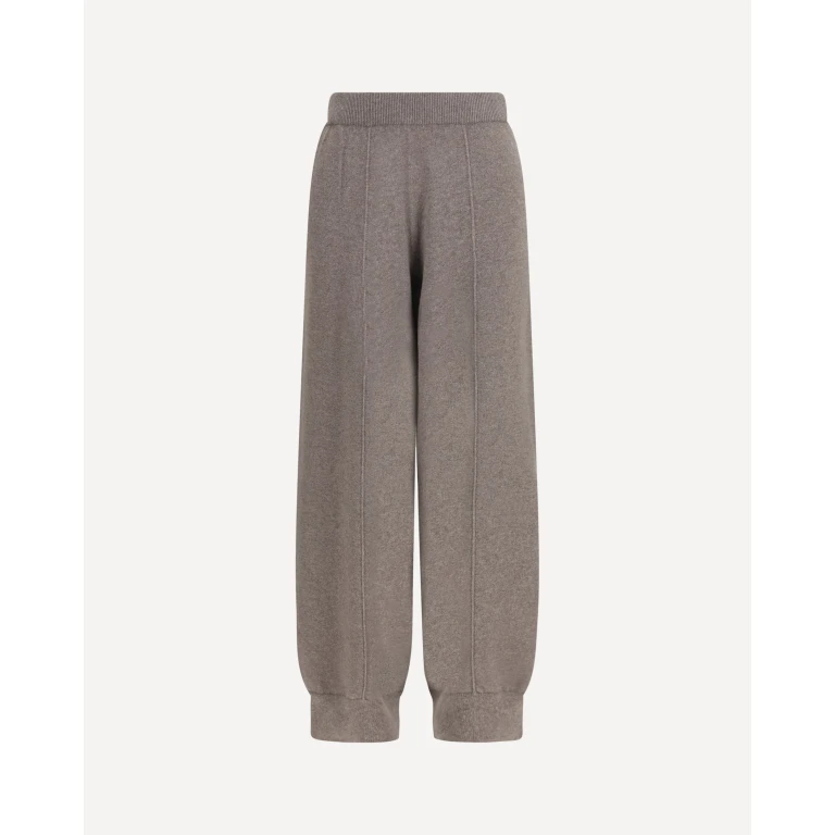 Straight leg wool, silk and cashmere knit Pants Female 40