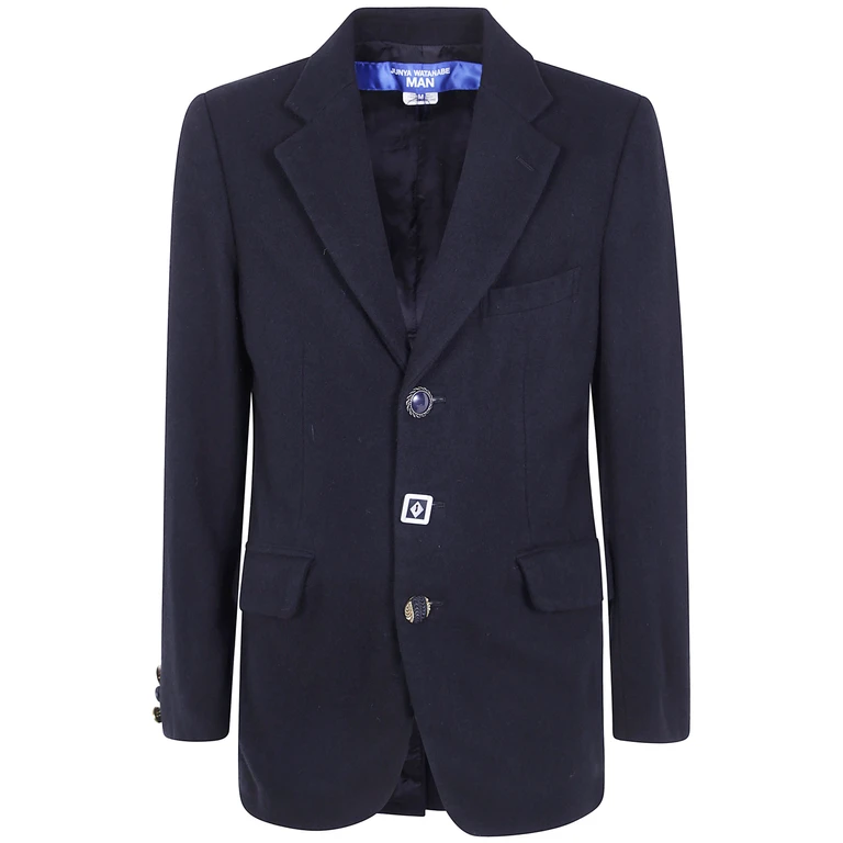 Jacket Wool Wash Multi Vintage Button