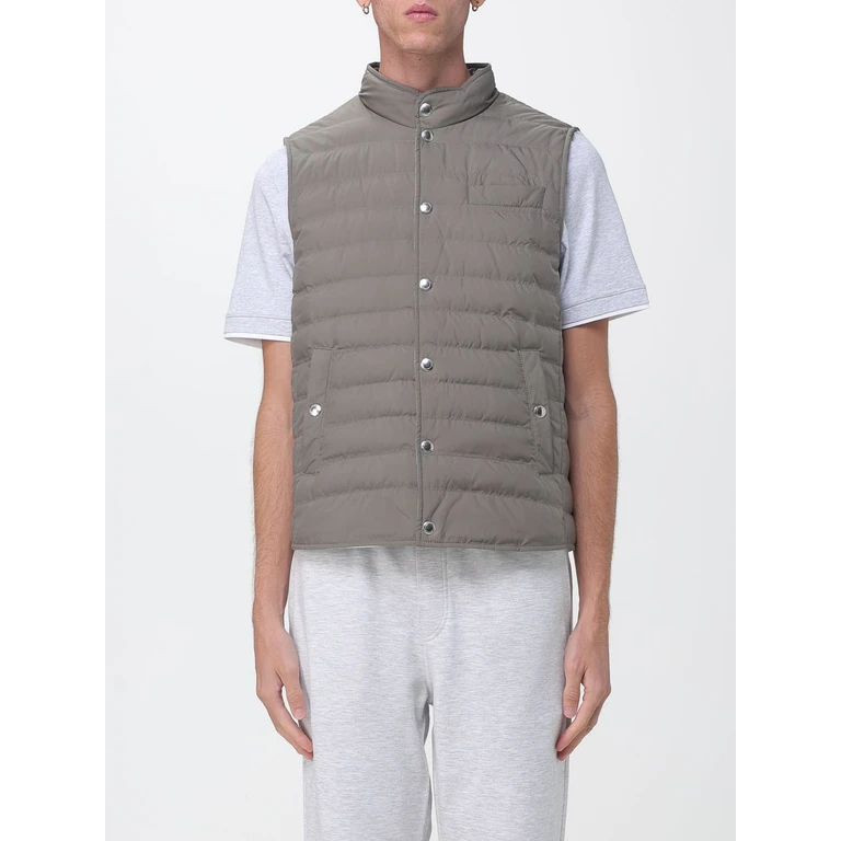 Water-Repellent Nylon Padded Gilet with High Neck (MV4081711CDX44)
