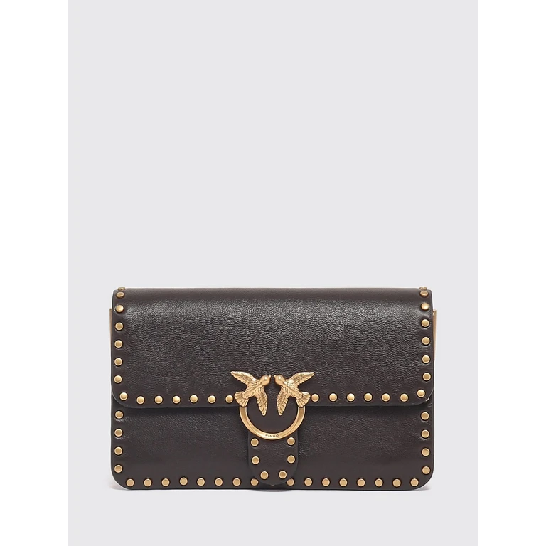 Love One Slouchy Mini Bag in Leather with Monogrammed Embroidery and Love Birds Logo (107665A2JGM12Q)
