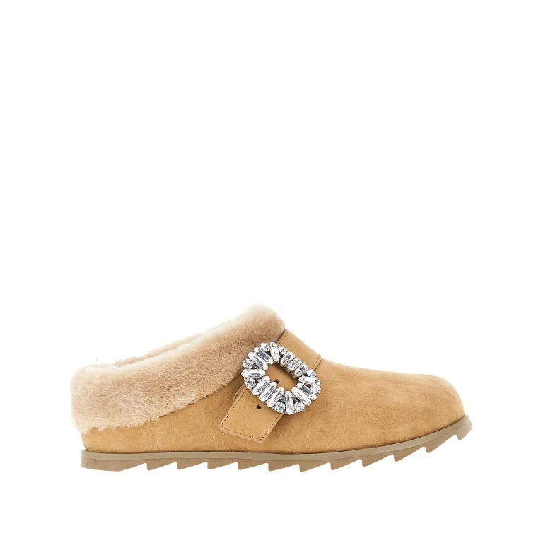 Suede leather Slidy Viv' mules Woman 36