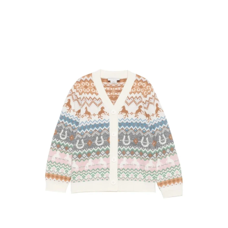 Cardigan Multicolor Knit Cardigan