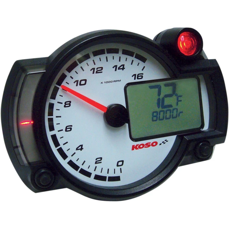 BA015010 - Koso RX2-NR GP-Style Race Tachometer For Suzuki LT 250 R 2x4 1985-1992