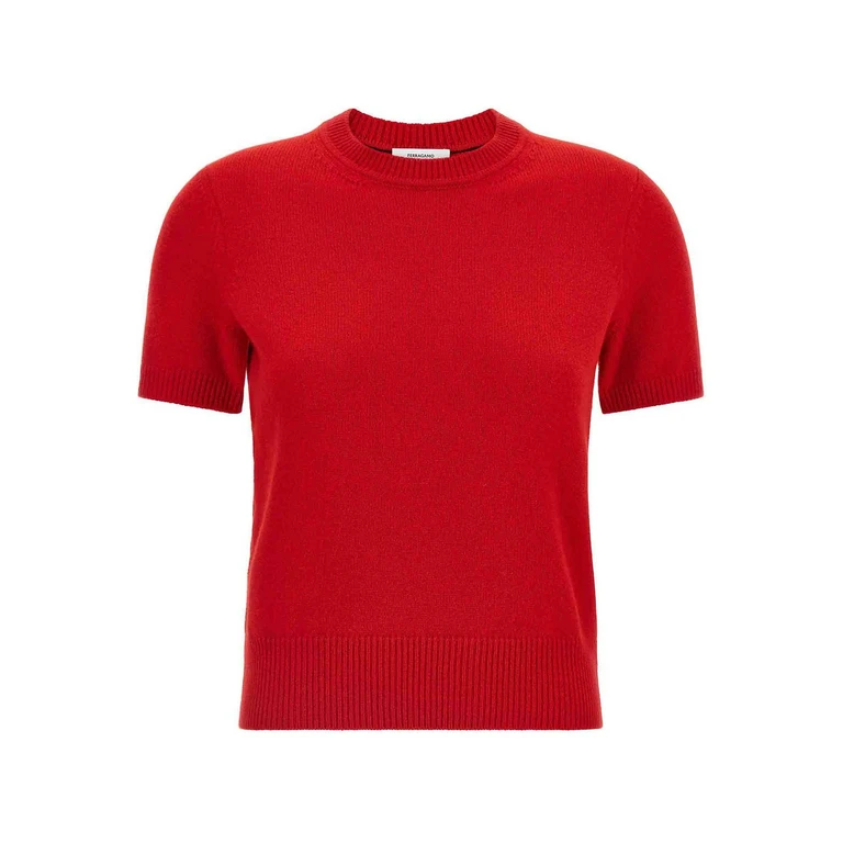 Salvatore Ferragamo Pull Col Rond - Rouge (796171NEWRED)