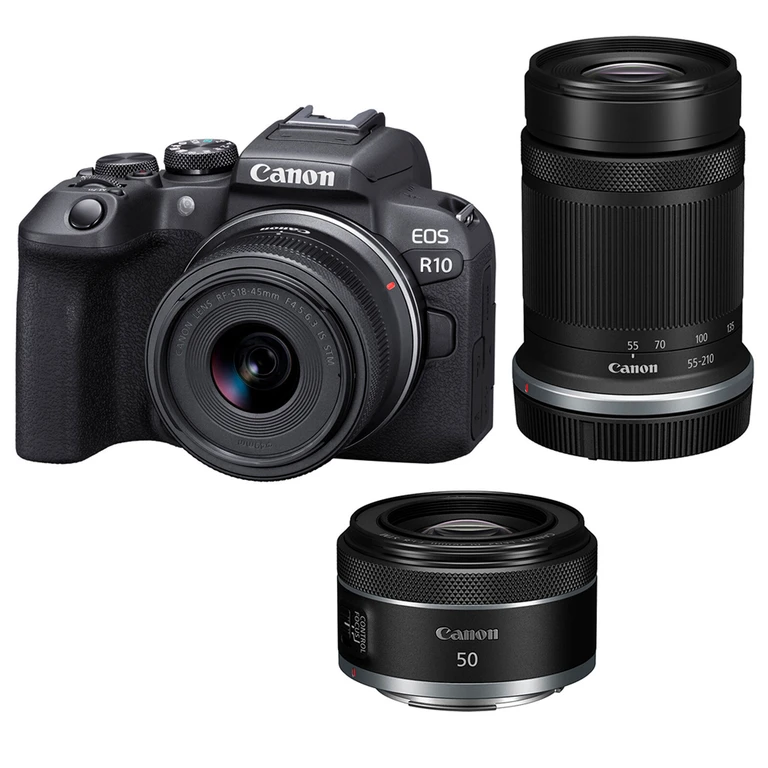 EOS R10 Systemkamera mit RF-S 18-45mm F4.5-6.3 IS STM Objektiv