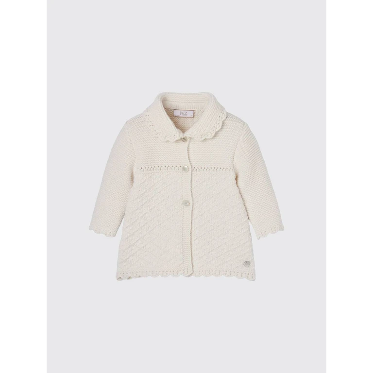 Single-Breasted Wool Coat for boys with Peter Pan Collar (00911402660H56)