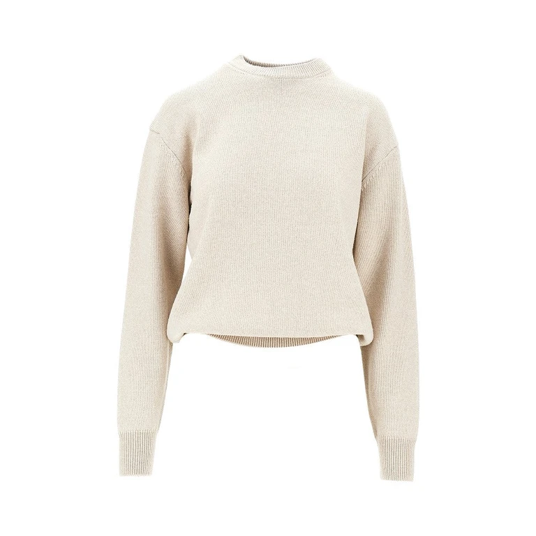 Logo intarsia merino wool sweater Woman 36