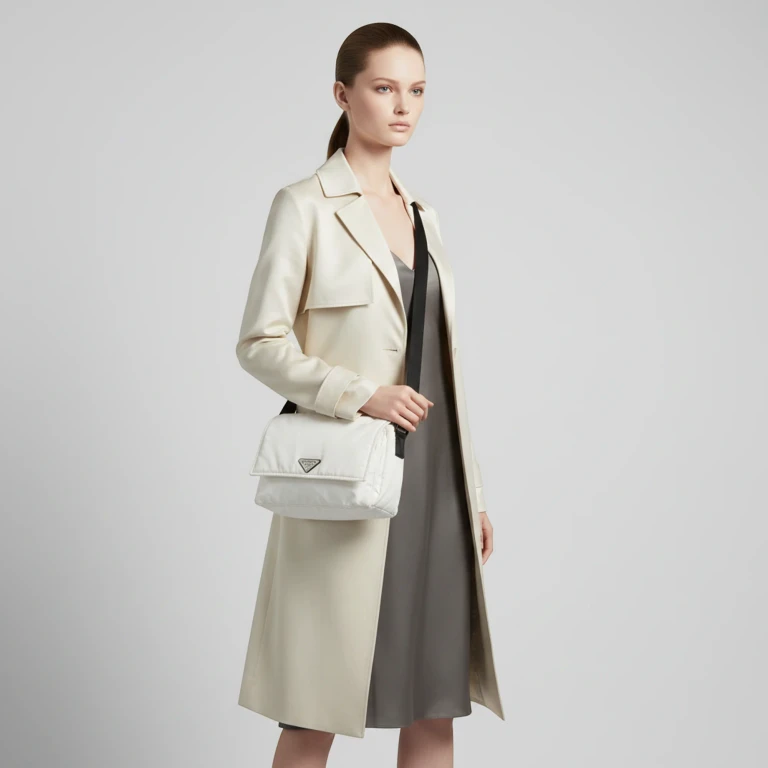 Re-Nylon Padded · Messenger Bag