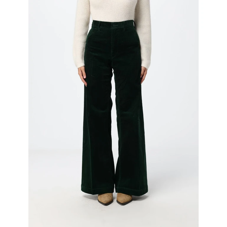 High-Waisted Corduroy Flare Trousers (211B17556001)