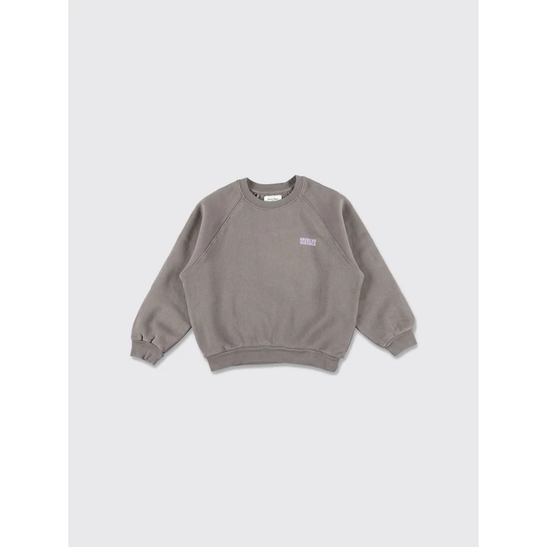 Boy's Cotton Crew Neck Sweatshirt with Contrast Logo (KIZU03BH26PARVINCENDRE)