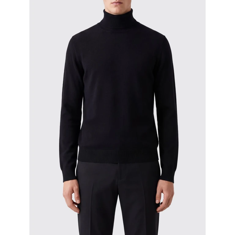Long-Sleeved Turtleneck in Fine Super 140's Virgin Wool (D0D104690)