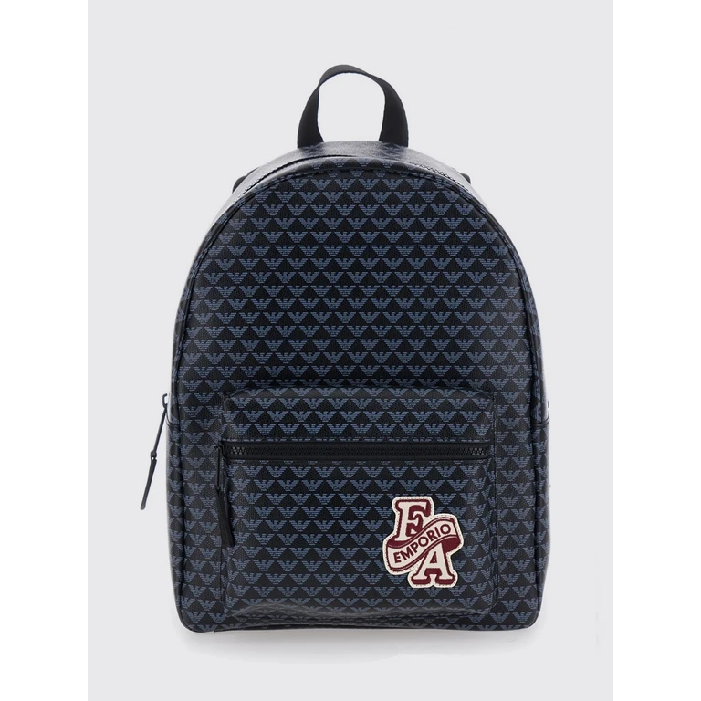 Boy's Faux Leather Backpack with Eagle Logo and Chest Strap (EB000840AF29322MC688)