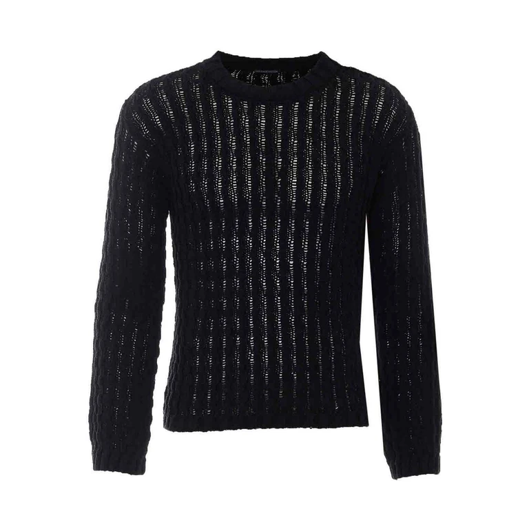 Pull Col Rond - Noir (14303KN089099)