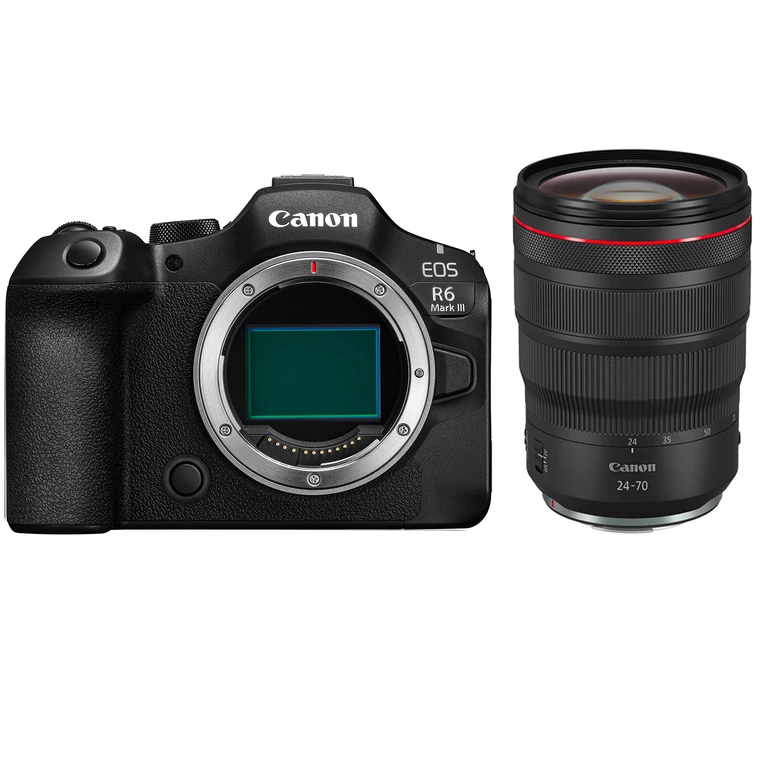 EOS R6 Mark III Systemkamera-Gehäuse mit EF-EOS R Mount-Adapter