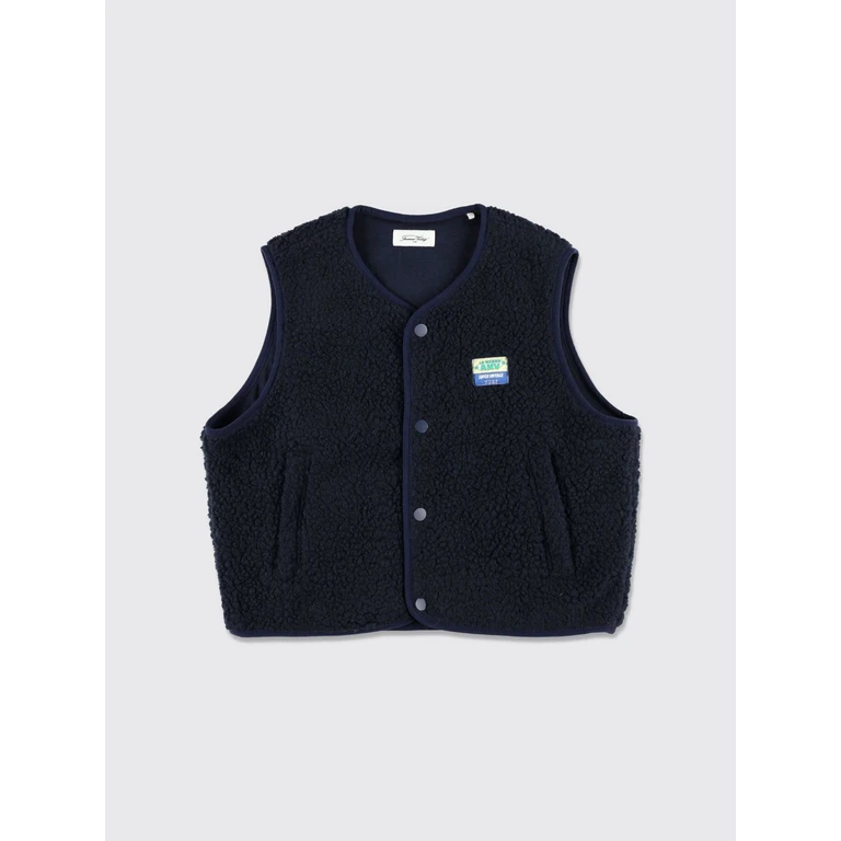 Boy's Recycled Fleece Gilet with Crew Neck (KHOK16EH26MUSCCHNAVY)