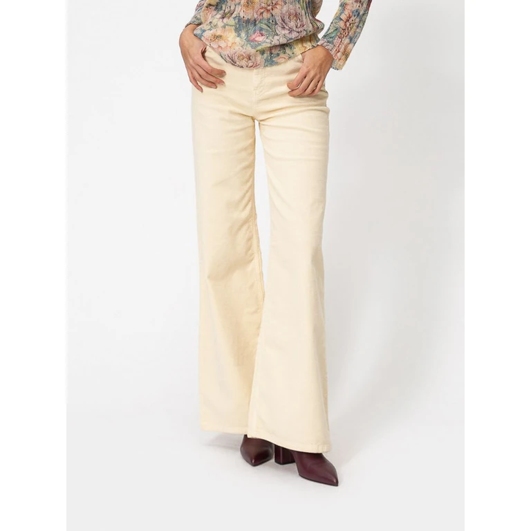 High-Waisted Flared Corduroy Trousers (262TT236200145)