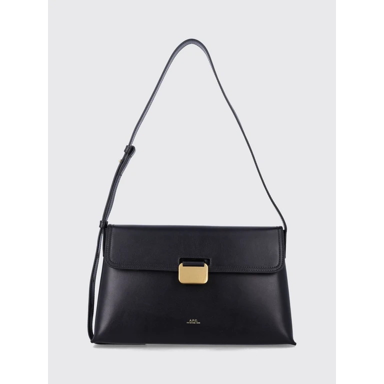 A. P.C. Simone Shoulder Bag in Smooth Cowhide Leather with Adjustable Strap (F67050PXBVVLZZ)
