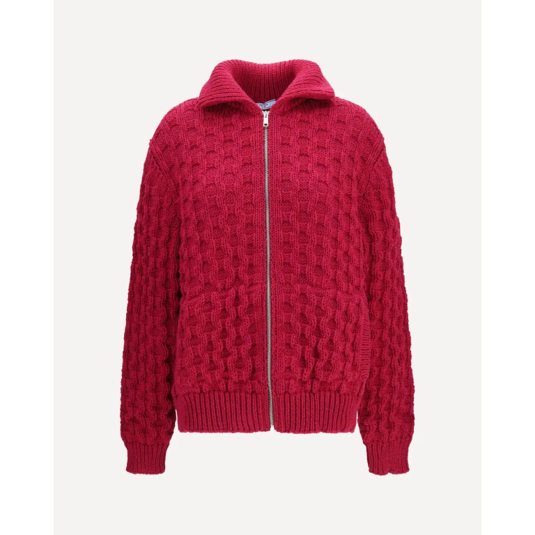 Aran wool zip Cardigan Female 40