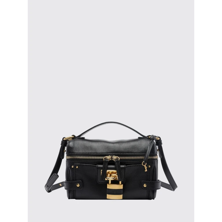 CHLOÉ Paddington Mini Smooth Leather Handbag with Padlock and Strap (CH26WS855P75001)