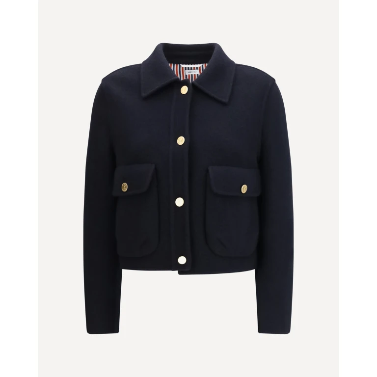 Cropped virgin wool Jacket Female 42