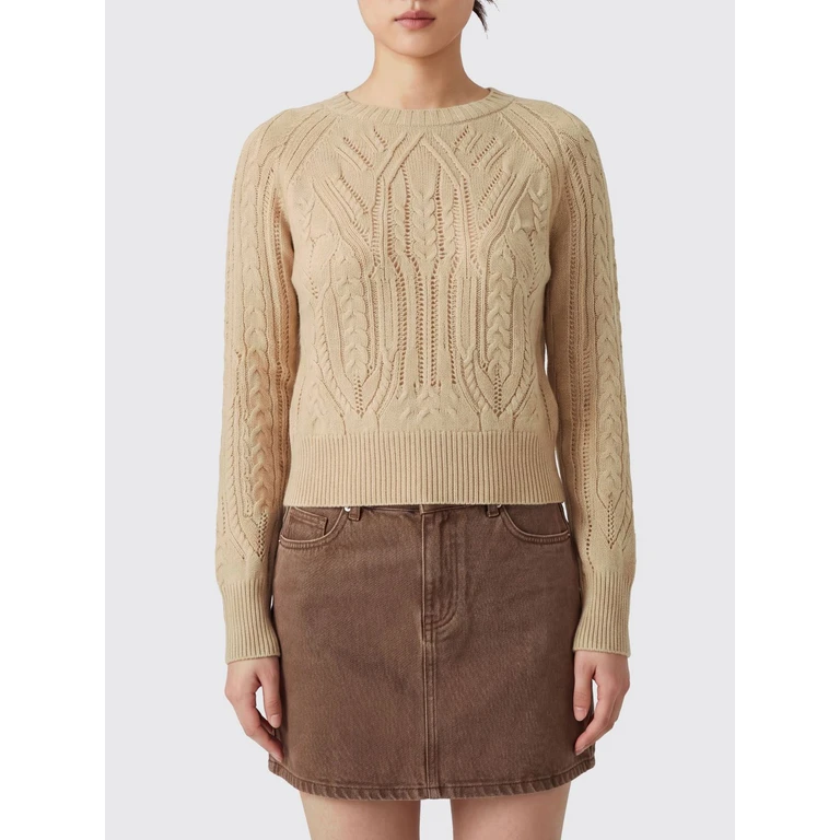 Crewneck Jumper in Pure Cashmere with Ribbed Trims (D495M316ZTWM4901)