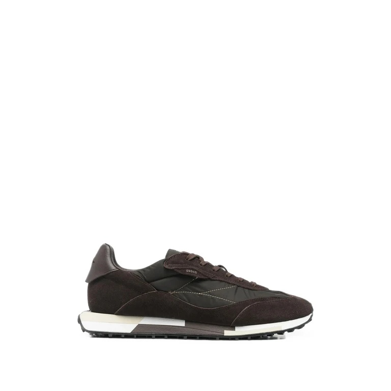 Suede-panelled Sneakers
