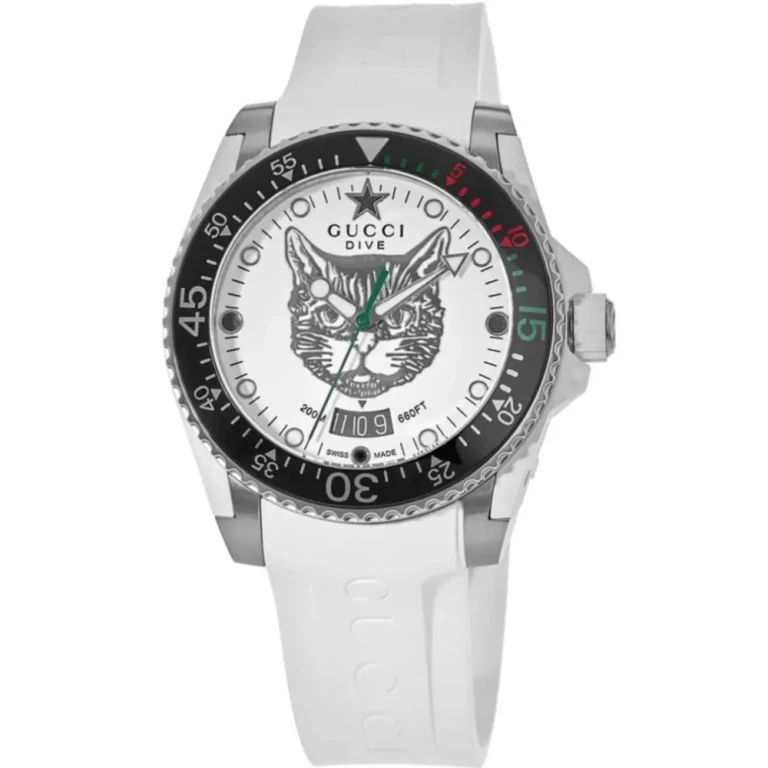 YA136329 Dive Tiger White Dial Men's Watch