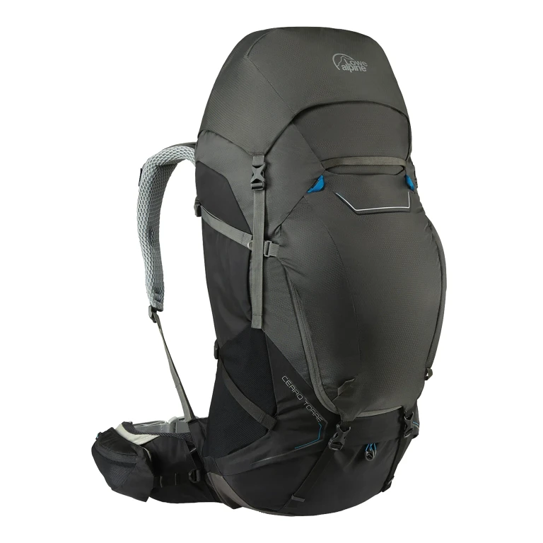 Cerro Torre 100:120 Trekking Backpack (L/XL back length) - Black/Greyhound