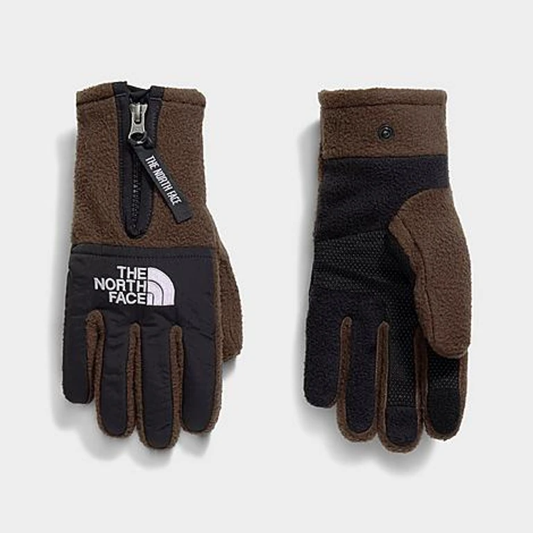 The North Face Denali Etip Gloves in Dark Chestnut Size: Small