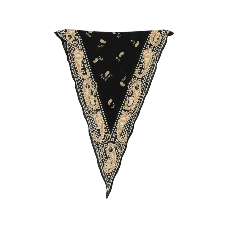 Paisley-print Triangular Scarf