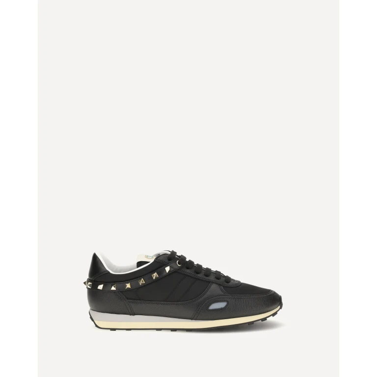 Stud Up Sneakers in leather and nylon Male 46