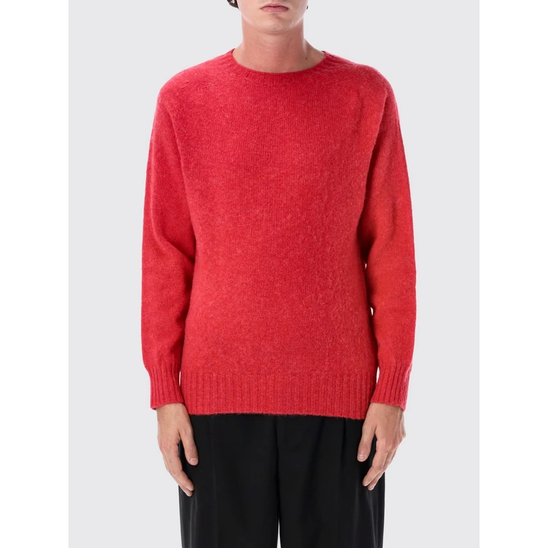 Crewneck Wool Blend Jumper with Ribbed Trims (BIRTHOFTHECOOLCB)
