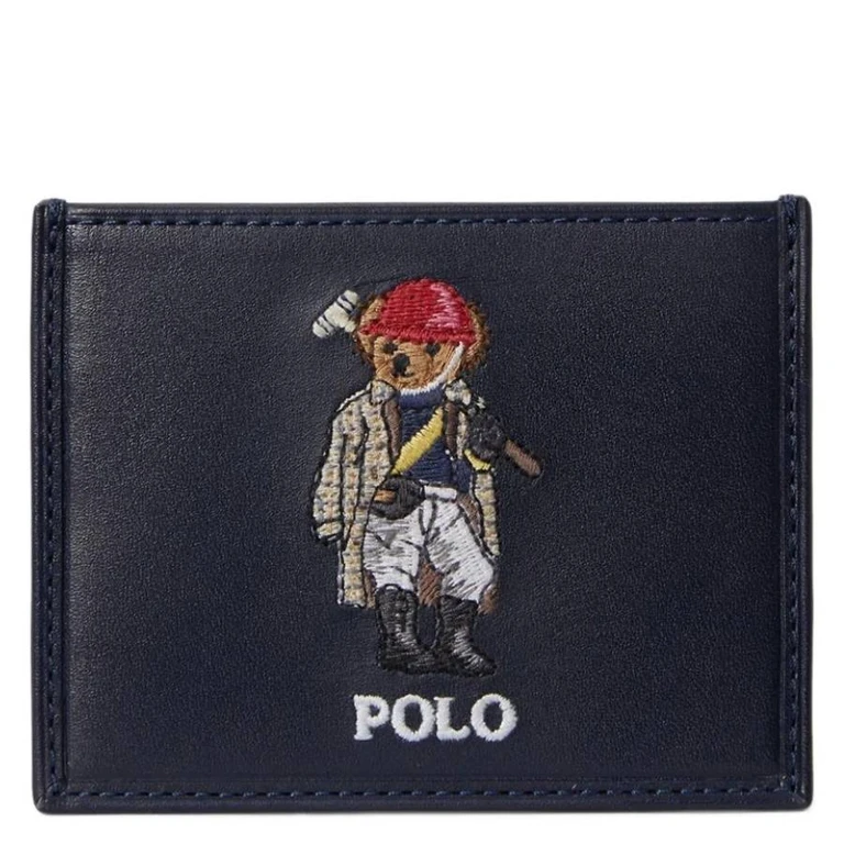 Polo Bear Leather Card Holder