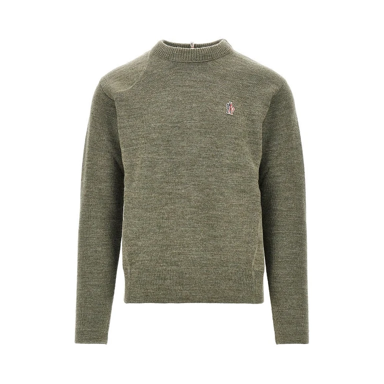 Logo patch wool sweater Man S